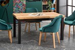TIAGO extending table 140-220 / 80 top: craft oak, legs: black