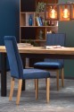 TIAGO extending table 140-220 / 80 top: craft oak, legs: black