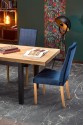 TIAGO extending table 140-220 / 80 top: craft oak, legs: black