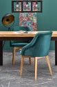 TIAGO extending table 140-220 / 80 top: craft oak, legs: black