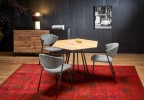 HERMAN table top - natural, leg - black