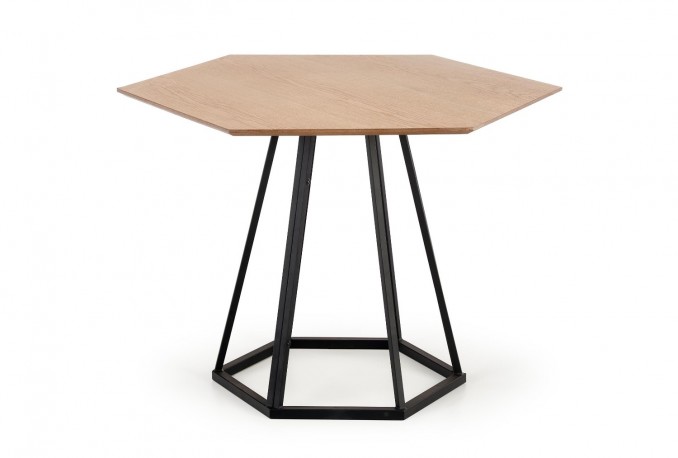 HERMAN table top - natural, leg - black