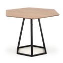 HERMAN table top - natural, leg - black