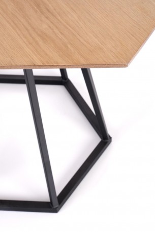 HERMAN table top - natural, leg - black