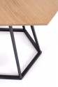 HERMAN table top - natural, leg - black