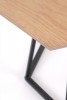 HERMAN table top - natural, leg - black