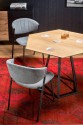 HERMAN table top - natural, leg - black
