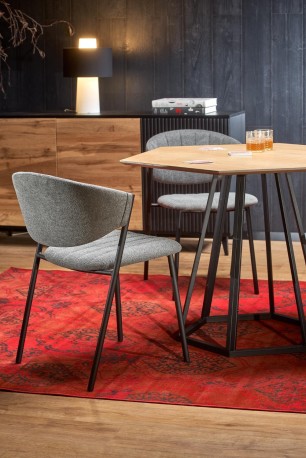 HERMAN table top - natural, leg - black