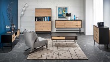 MURANO KM-1 chest of drawers artisan oak / black