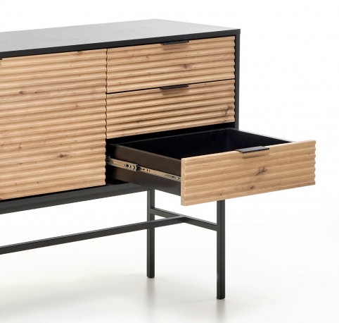 MURANO KM-1 chest of drawers artisan oak / black
