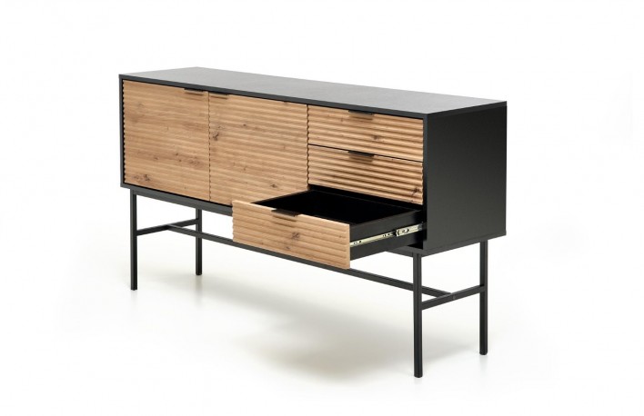 MURANO KM-1 chest of drawers artisan oak / black