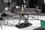 YAZA - 130-190 cm förlängningsbart matbord i antracit