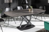 YAZA - 130-190 cm förlängningsbart matbord i antracit