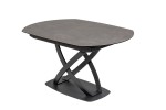 YAZA - 130-190 cm förlängningsbart matbord i antracit