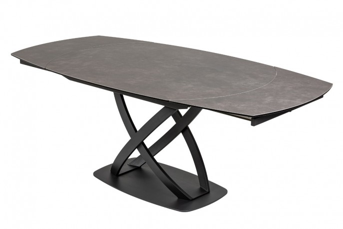 YAZA - 130-190 cm förlängningsbart matbord i antracit