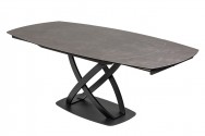 YAZA - 130-190 cm förlängningsbart matbord i antracit