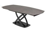 YAZA - 130-190 cm förlängningsbart matbord i antracit