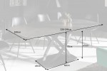YAZA - 130-190 cm förlängningsbart matbord i antracit