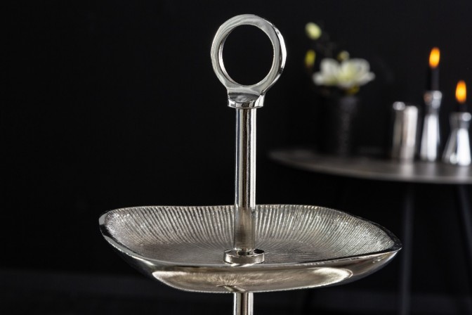 SISI - 44 cm kakställ med 3 våningar i silver 2