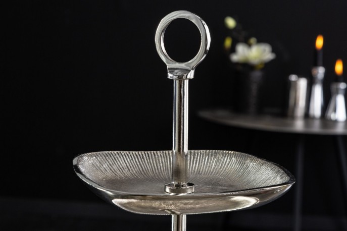 SISI - 44 cm kakställ med 3 våningar i silver