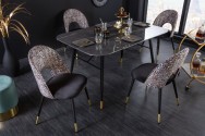 Design chair Boutique black leopard