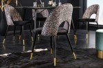 Design chair Boutique black leopard