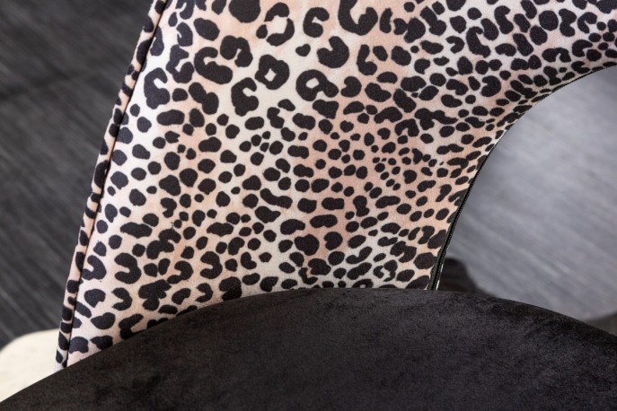 Design chair Boutique black leopard