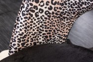 Design chair Boutique black leopard