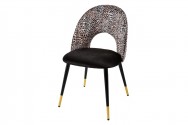 Design chair Boutique black leopard