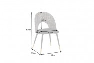 Design chair Boutique black leopard