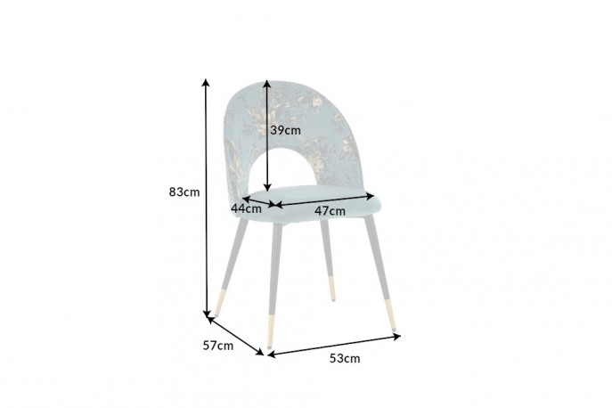 Design chair Boutique turquoise