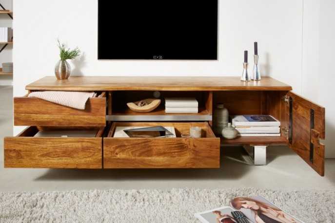 DJINGIS - 160cm TV-bänk i trä