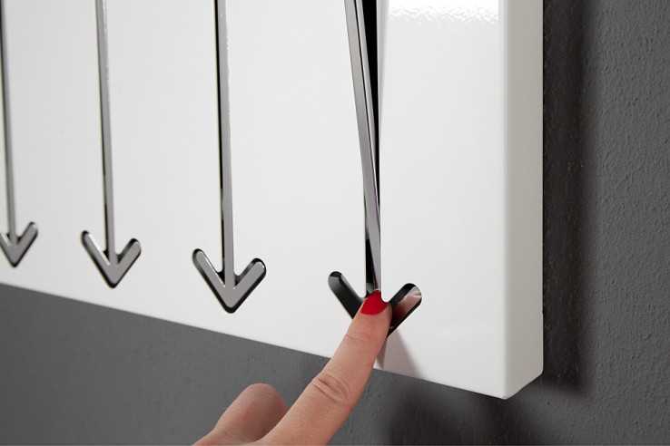 Wandgarderobe Arrow 5er weiss