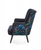 PAGONI armchair black (Bluvel fabric 19)