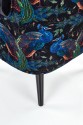 PAGONI armchair black (Bluvel fabric  19)