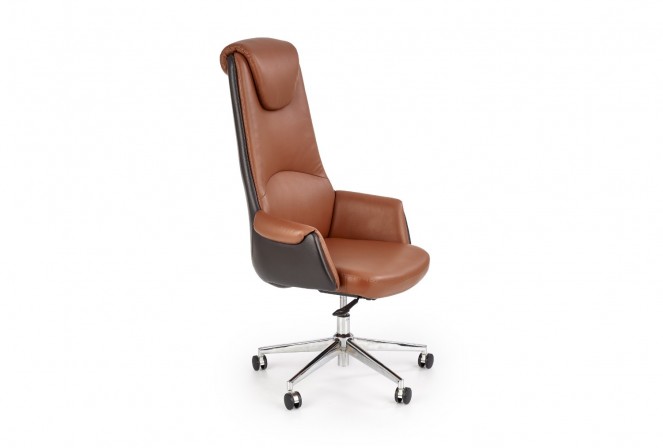 CALVANO dark brown / light brown office armchair