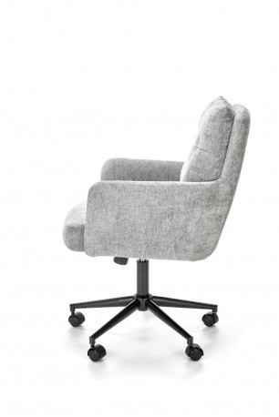 FLORES swivel armchair, light gray