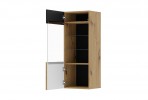 Hanging cabinet Auris 1D 45 cm artisan oak / black mat