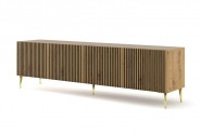 RIO - 200 CM - TVBÄNK SVART/HANTVERKSEK