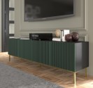 RIO - 200 CM - TVBÄNK SVART/HANTVERKSEK