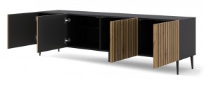 RIO - 200 CM - TVBÄNK SVART/HANTVERKSEK