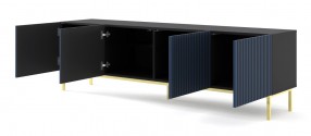 RIO - 200 CM - TVBÄNK SVART/HANTVERKSEK