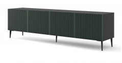 RIO - 200 CM - TVBÄNK SVART/HANTVERKSEK