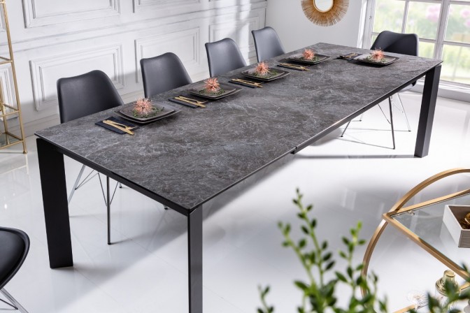 Extendable dining table X7 180-240cm marble look 2
