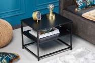 ALEXIS - 50 cm sidobord i svart