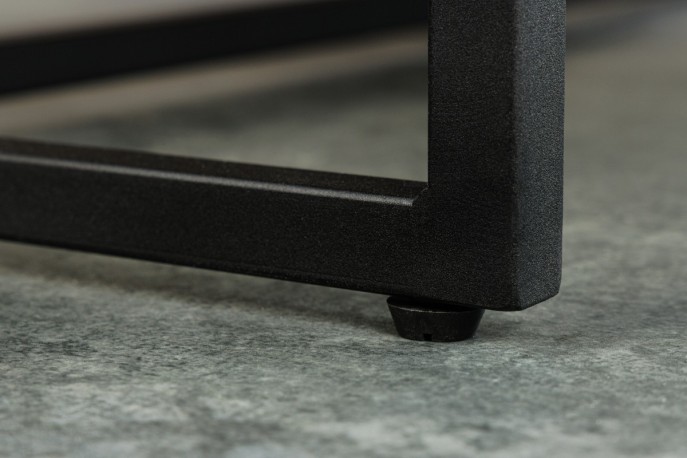 TROM - 100 cm soffbord i ekfanér/rottingväv