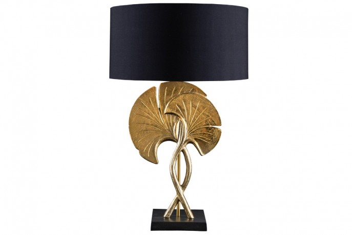 FIRENCE - 62 cm bordslampa i guld/svart
