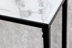 MIMMY - 110 cm skänk i vitt marmorutseende