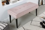 MIMI - 95 cm sittbänk i rosa sammet