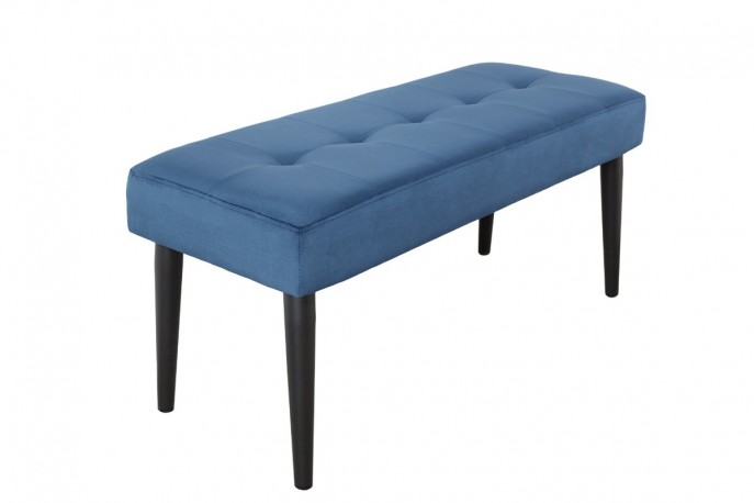 MIMI - 95 cm sittbänk i blå sammet